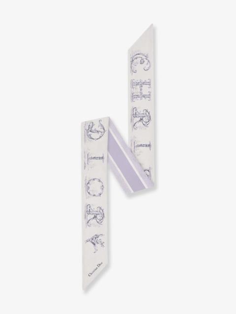 Dior Dior Women Silk Mitzah Dior Alphabet