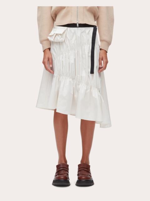 3.1 Phillip Lim Ripstop Shirred Asymmetric Skirt
