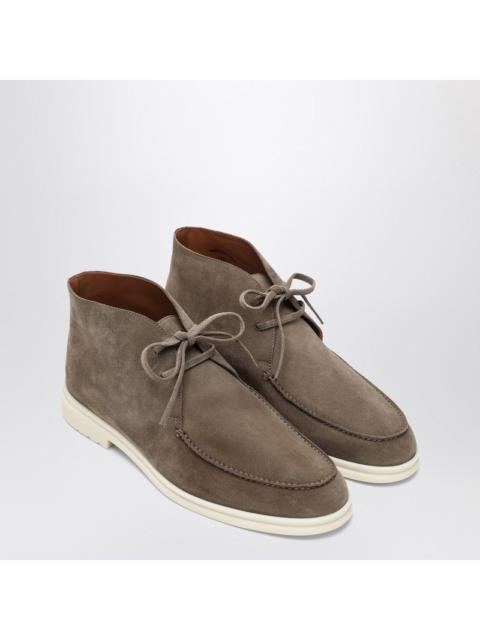 Loro Piana Walk And Walk Ankle Boots In Dove Grey Men