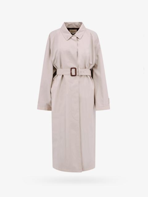 Gucci Woman Trench Woman Beige Trench Coats