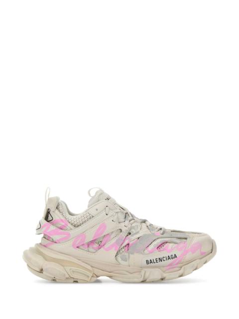 BALENCIAGA Balenciaga Women White Mesh And Rubber Track Sneakers