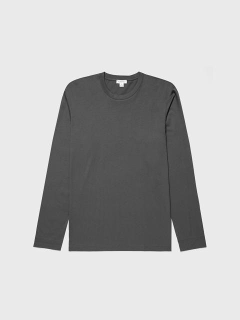 Sunspel Long Sleeve Riviera Midweight T‑shirt