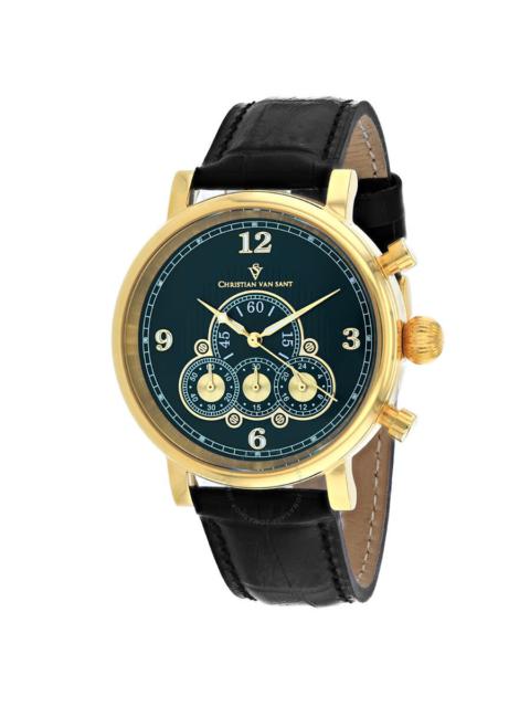 Other Designers Christian Van Sant Dominion Chronograph Quartz Green Dial Men's Watch CV0714