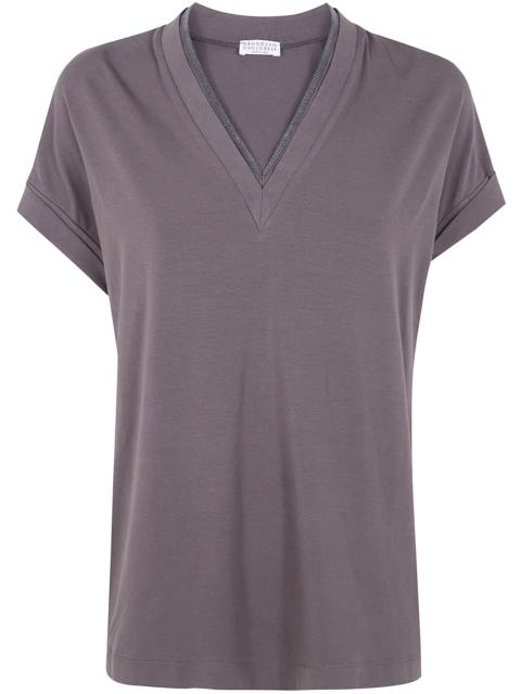Brunello Cucinelli V Neck T-Shirt