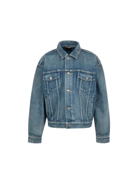 SAINT LAURENT Saint Laurent Blue Jackets - Denim Jackets Women