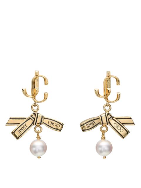 JIMMY CHOO Jimmy Choo Women Ribbon Pearl Earrings