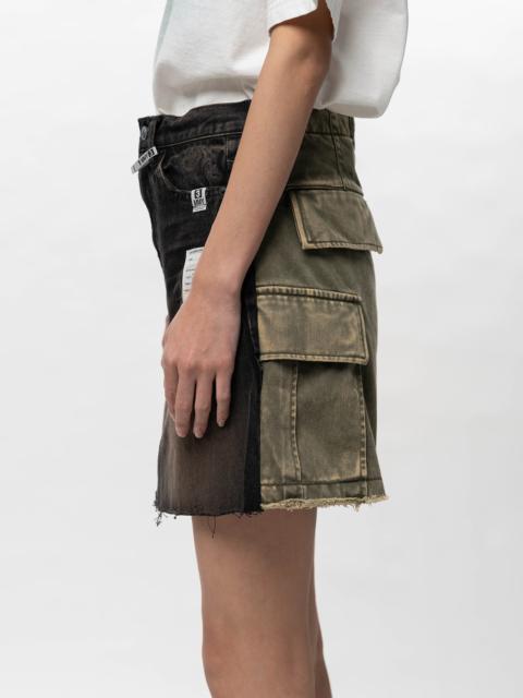 Maison MIHARAYASUHIRO Front Back Combined Denim Shorts