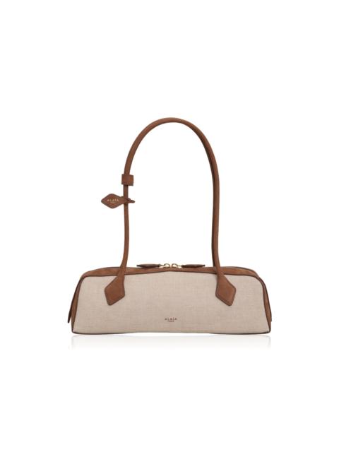 Alaïa Le Teckel Medium Canvas Bag neutral