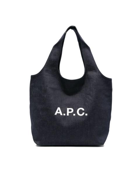 A.P.C. Ninon logo-print tote bag