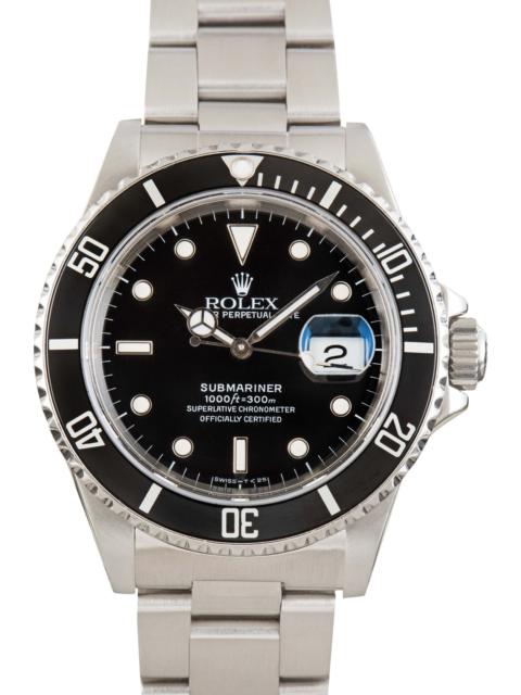 ROLEX Pre-owned Rolex Submariner 16610 Black Dial