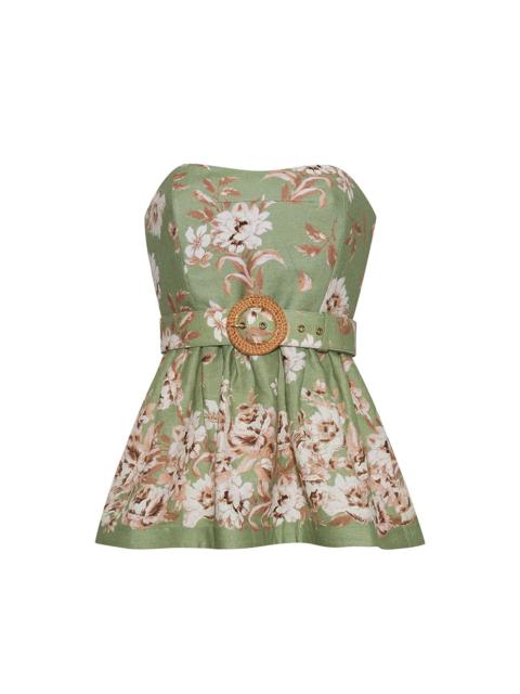 Cara Cara Tilda Top
A Sleek Peplum Strapless Top