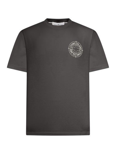 Stone Island CREW NECK COTTON T-SHIRT WITH PRINT