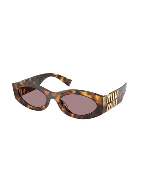 Miu Miu Miu Miu Light Purple Brown Oval Ladies Sunglasses MU 11WS 14L20I 54