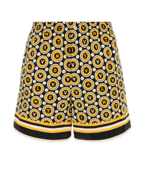Valentino Valentino Garavani Men Printed Poplin Bermuda Shorts