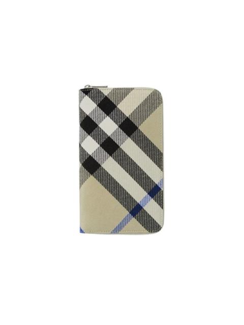 Burberry Burberry Large Check Zip Wallet