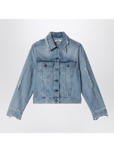 Acne Studios Acne Studios Distressed Denim Jacket Light Blue Women