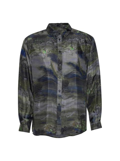 HENRIK VIBSKOV BLOCK SHIRT - FISHES LIGHT
