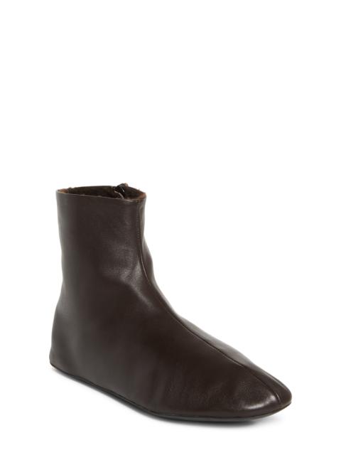 The Row The Row Stella Genuine Shearling Lined Bootie in Black at Nordstrom