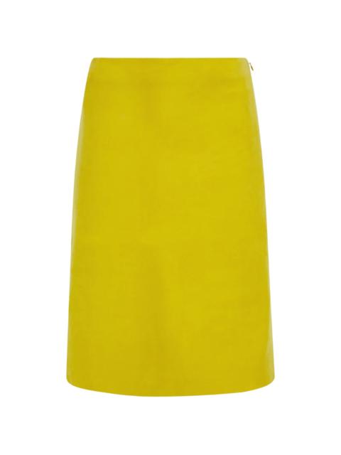 FERRAGAMO Ferragamo Nubuck Pencil Skirt