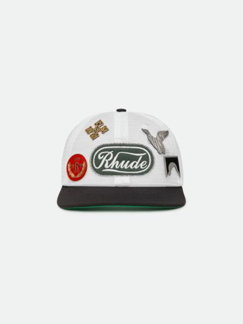 Rhude RHUDE PATCH MESH TRUCKER HAT