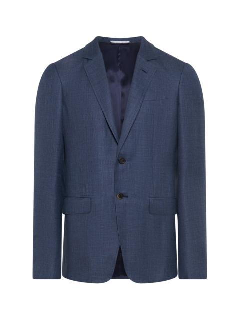 GABRIELA HEARST Irving Jacket in Denim Virgin Wool Silk with Linen