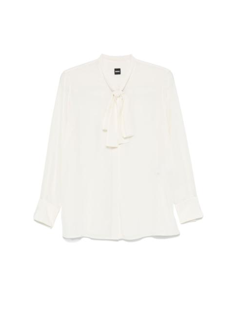 pussy-bow blouse