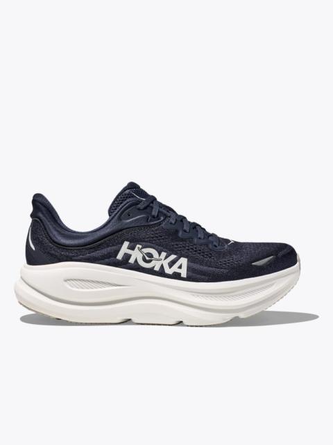 HOKA Men's Bondi 9 Shoes in Varsity Navy/White