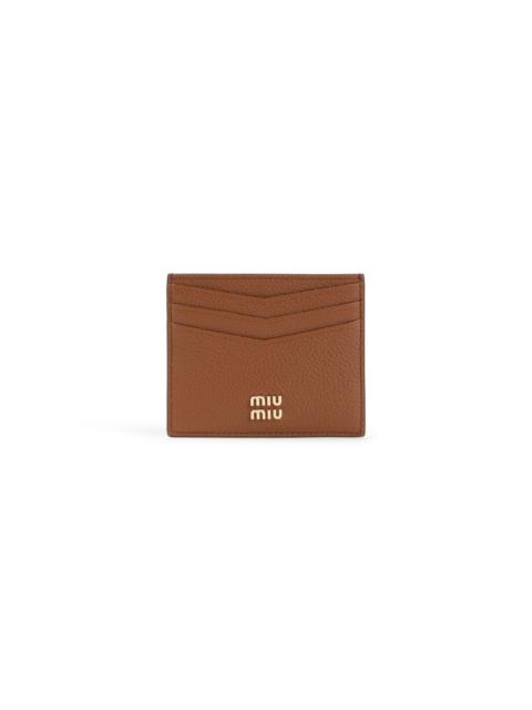 Miu Miu Miu Miu Calf Leather Card Case Women