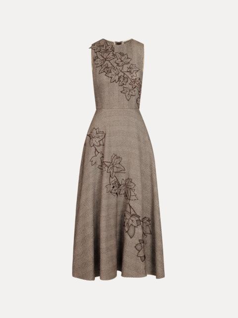 Oscar de la Renta IVY THREADWORK CUTOUT DRESS