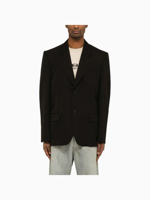 Balenciaga Black wool single-breasted jacket