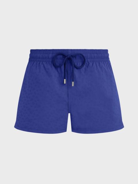 Vilebrequin Men Short Swim Trunks Jacquard Turtles