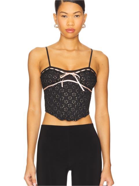 For Love & Lemons Elena Eyelet Bustier