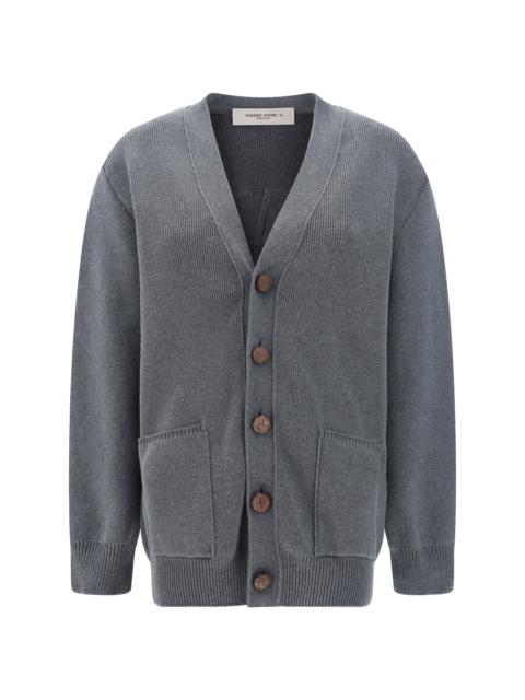 Golden Goose Golden Goose Cotton Cardigan Dark Grey Melange