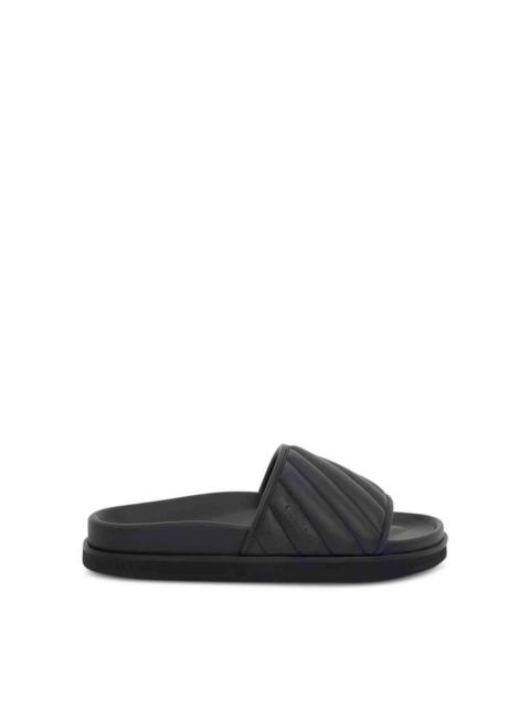 Off-White Cloud Diagonal Slider in Black