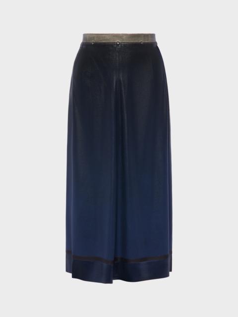 Maison Margiela Foil-treated midi skirt