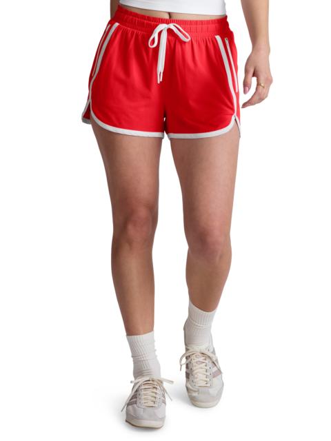 BEYOND YOGA Beyond Yoga Tie Waist Course Shorts in Chilli Red at Nordstrom