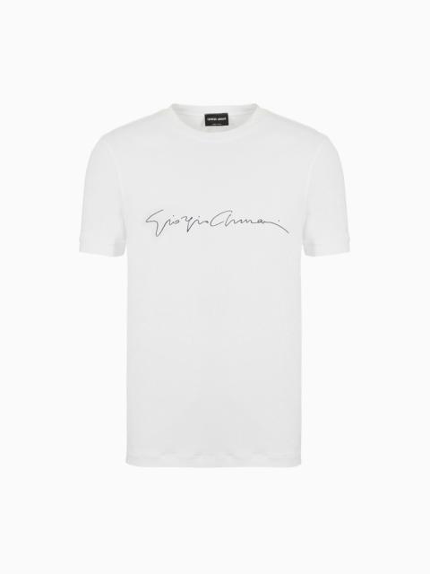 GIORGIO ARMANI STRETCH BAMBOO-VISCOSE JERSEY T-SHIRT