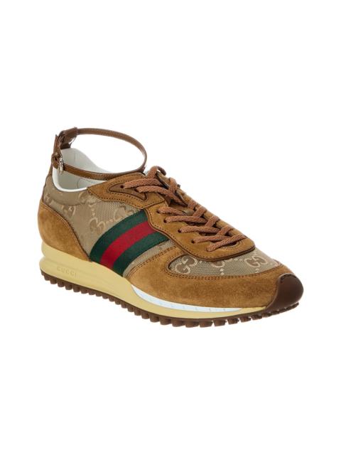 GUCCI Gucci Re-Motion GG Nylon & Suede Sneaker