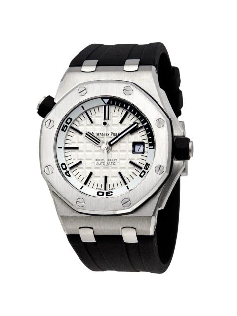 Pre-owned Audemars Piguet Royal Oak Offshore Mega Tapisserie Pattern Dial Men's Watch 15710ST.OO.A00