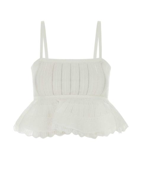 Alaïa Alaia Women White Crinoline Top