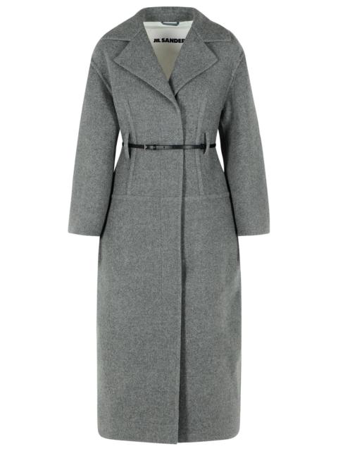 Jil Sander Jil Sander Grey Virgin Wool Coat Women