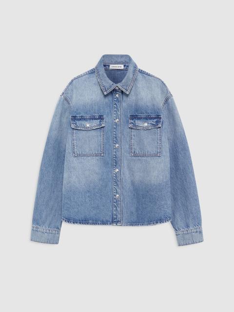 ANINE BING Paxton Shirt - Baltic Blue