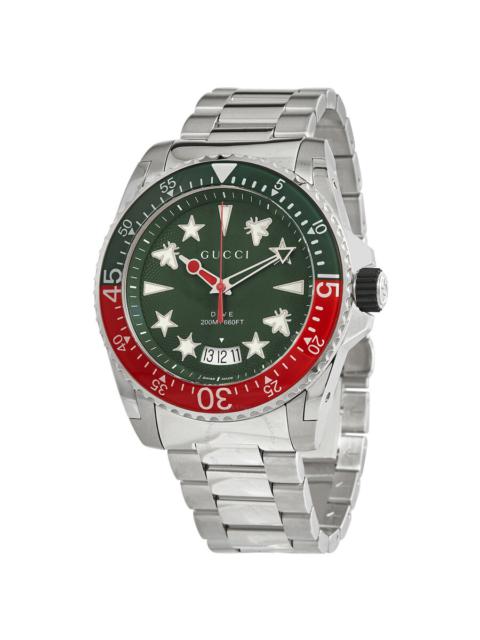 GUCCI Gucci Dive Watch Quartz Green Dial Men's Watch YA136222
