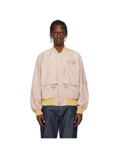 TOGA VIRILIS Beige & Pink Reversible High-Count Bomber Jacket