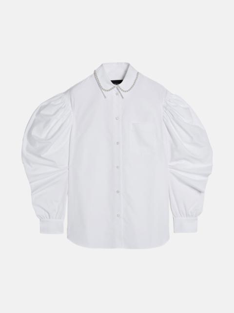Simone Rocha Simone Rocha Women Draped Sleeve Masculine Shirt With Emb