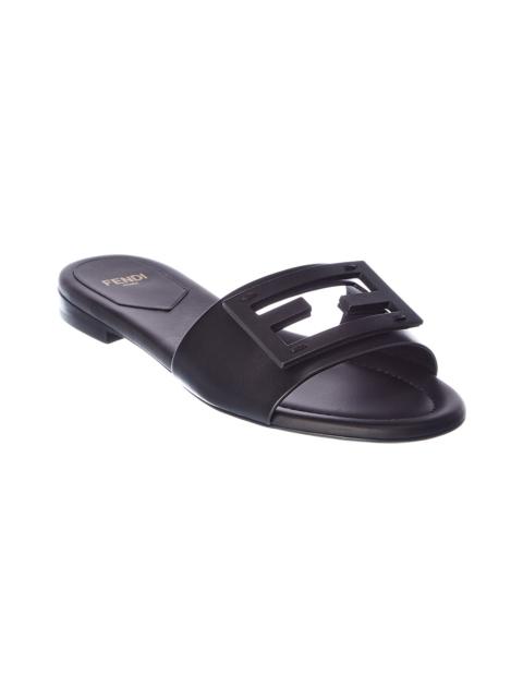 FENDI FENDI FF Baguette Logo Leather Sandal