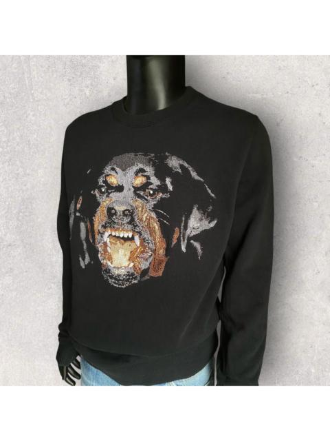 Givenchy Fall15 Rottweiler Embroidered Oversize Sweater