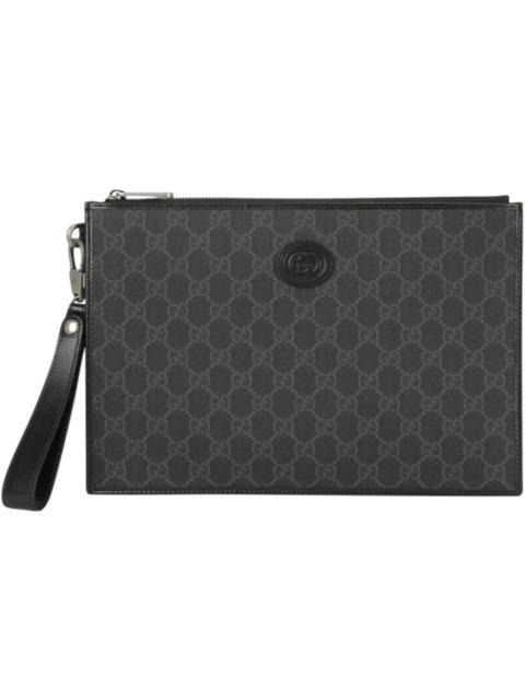 GUCCI Gucci Pouch With Interlocking G Black