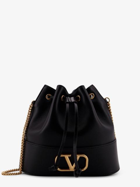 Valentino Valentino Garavani Leather Bucket Bag With Vlogo Signature