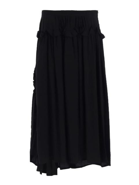 Y's Frill Gather Skirt